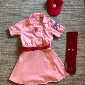 Rockford Peaches Baseball Dress Costume, A League of Their Own Halloween